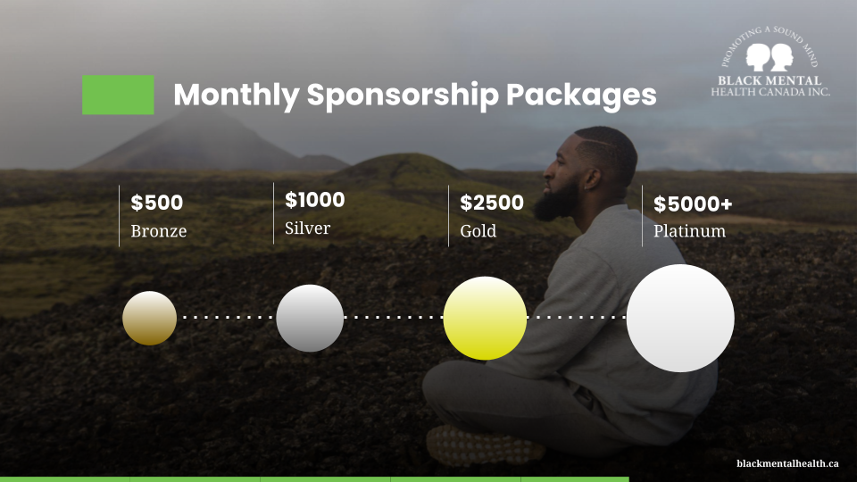 Black Mental Health Canada sponsorship packages